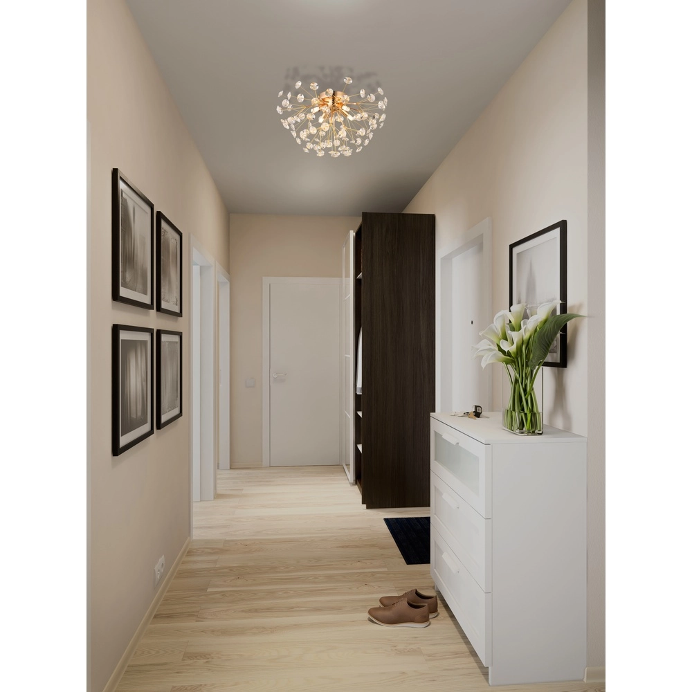 Plafondlamp Katrina goud Ø 45cm Globo 9007371481316