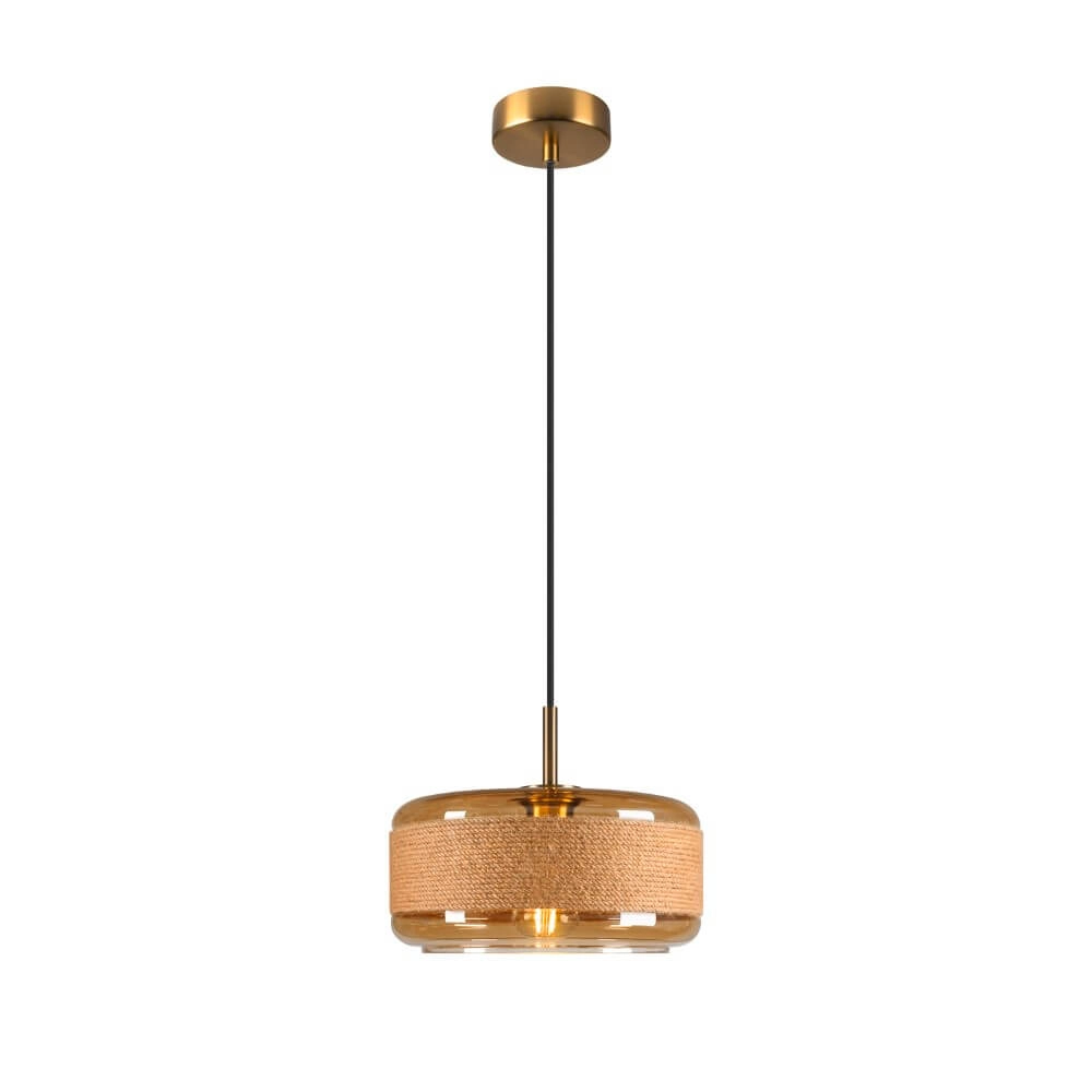 Hanglamp Pantilo Rope 27 amber glas - Ø 27cm Hanglamp Pantilo Rope 27 amber glas - Ø 27cm