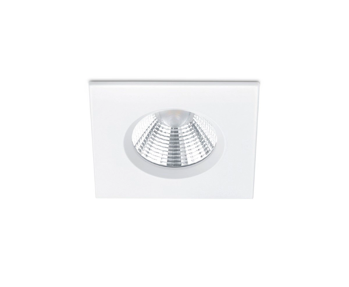 Badkamer inbouwspot Zagros met led vierkant wit
