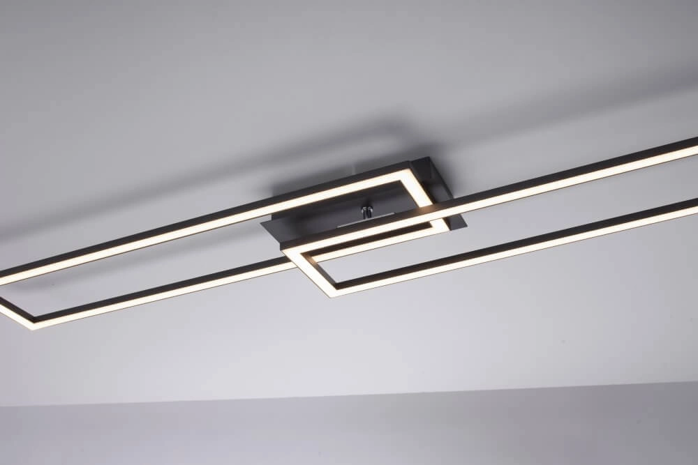 Zwarte led plafondlamp Iven Paul Neuhaus 4043689981976