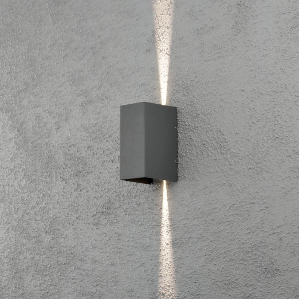 Ledspot Cremona Up - Down 2x3w - 3000K 17cm antraciet KonstSmide 7318307940374