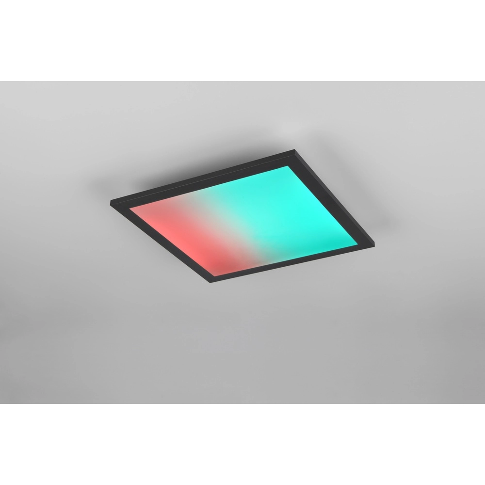 Plafonniere Beta vierkant 29,5cm zwart Trio 4017807600728