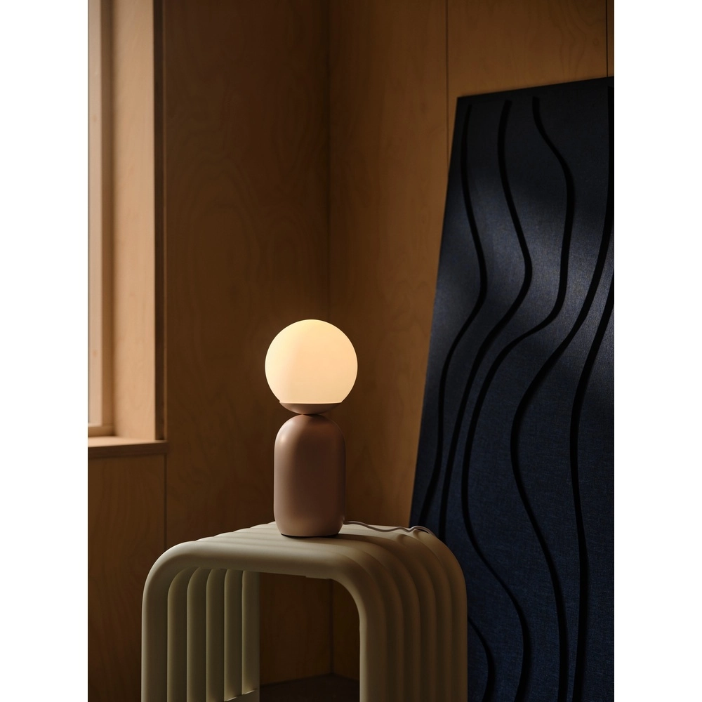 Deense stijl tafelamp Notti  Dusty rose