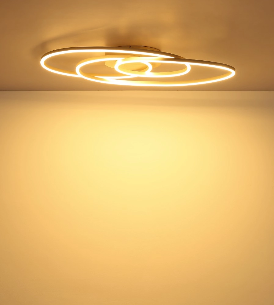 Design plafondlamp Spira zand bruin Globo 9007371593347
