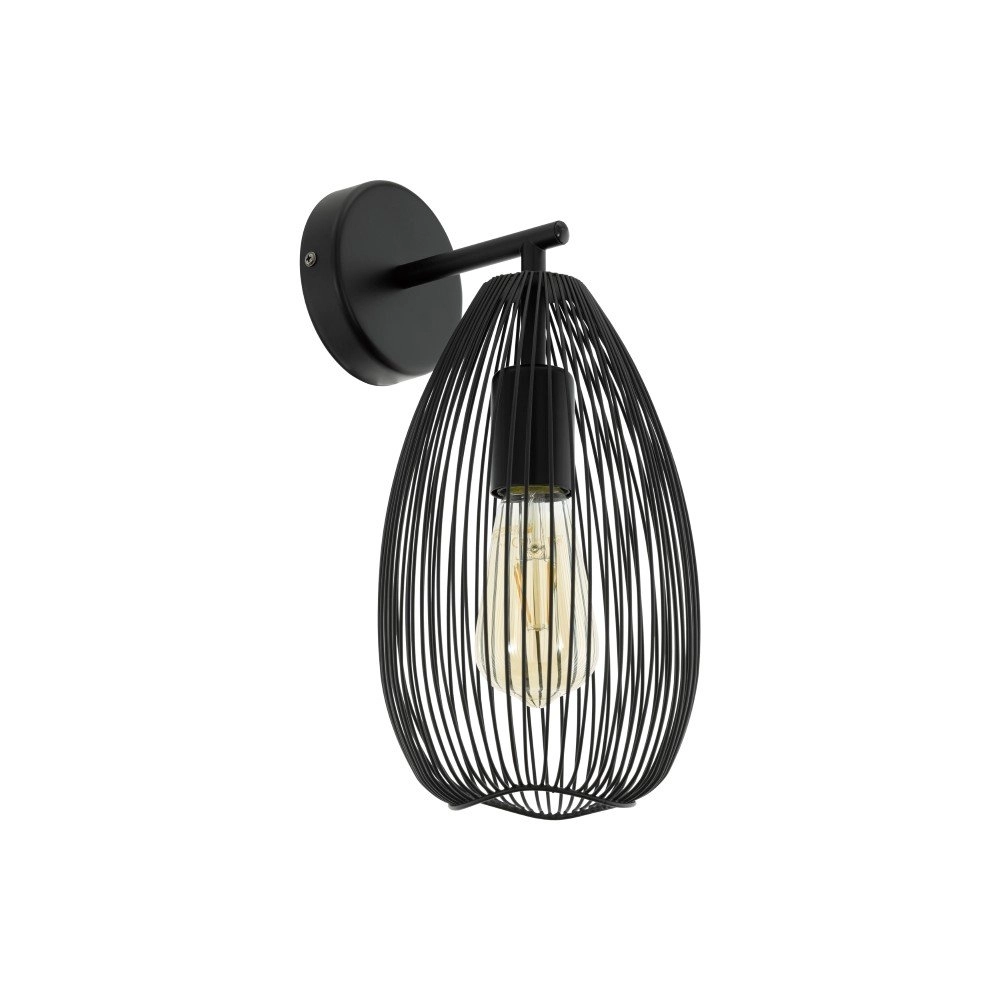 Zwarte wandlamp Clevedon Zwarte wandlamp Clevedon