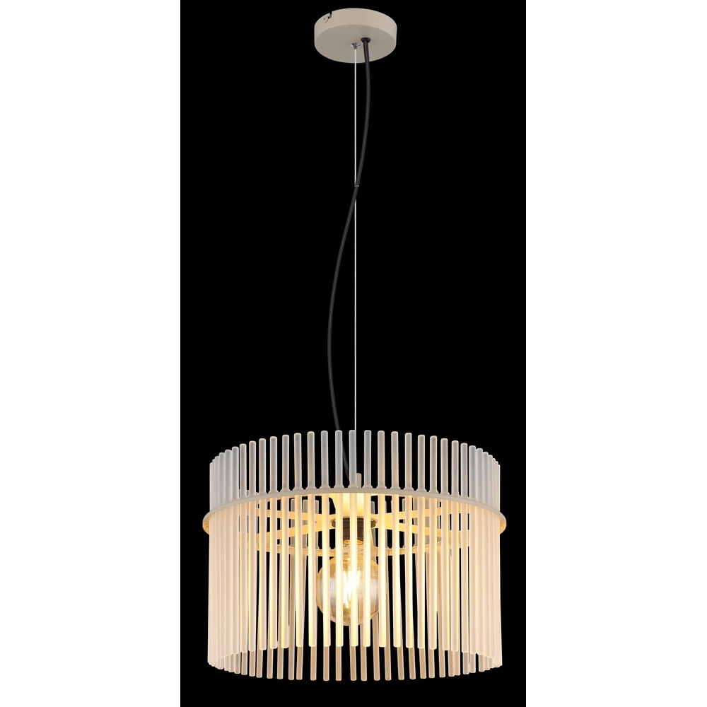 Hanglamp Gorley zand bruin met glas Ø 40cm Globo 9007371578702