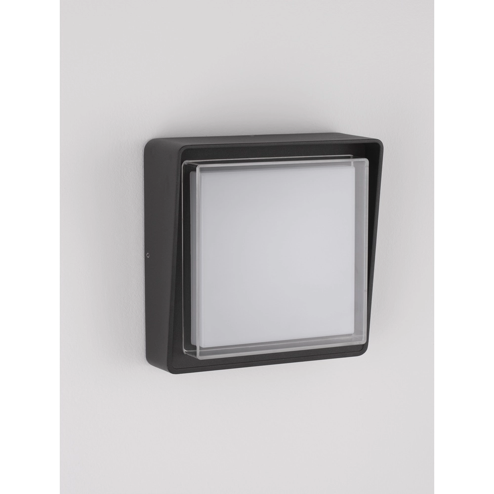 Vierkante wandlamp Cape antraciet Lyora 5212017432704