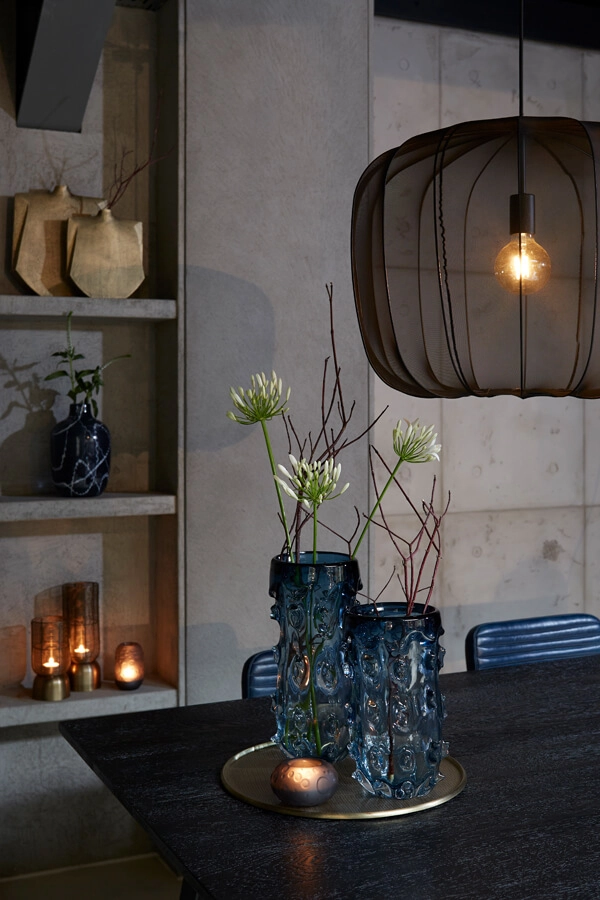 Bohemian hanglamp Plumeria zwart Ø 50cm