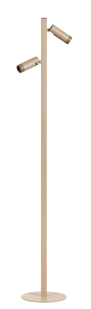 Zandkleurige vloerlamp Miller Sand 2-lichts