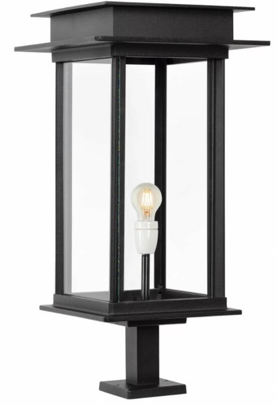 Sokkellamp Praag XL zwart