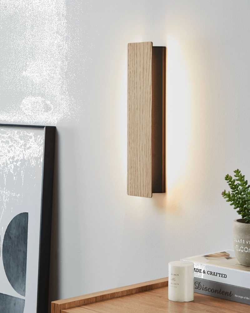 Houten wandlamp Zubialde Eglo 9008606327874