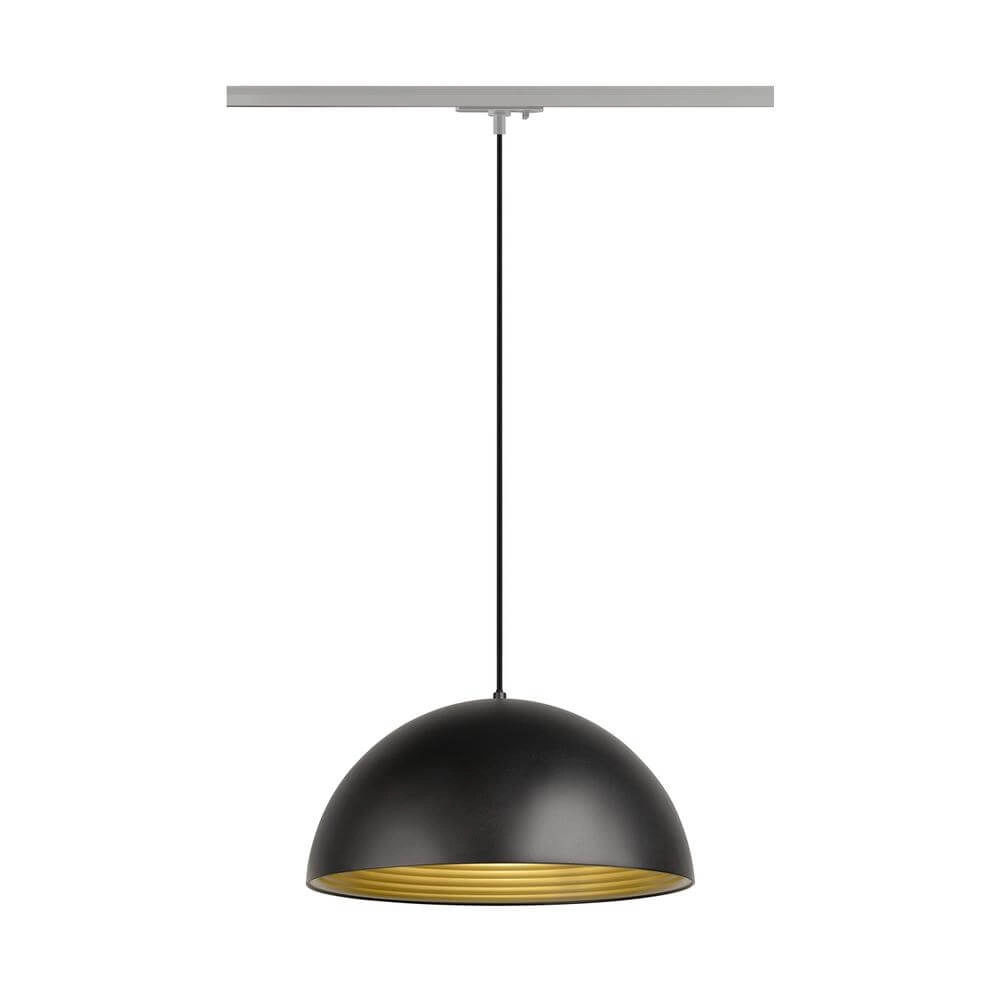Hanglamp voor rail Forchini M 40 zwart-wit 1-fase Ø 40cm Hanglamp voor rail Forchini M 40 zwart-wit 1-fase Ø 40cm