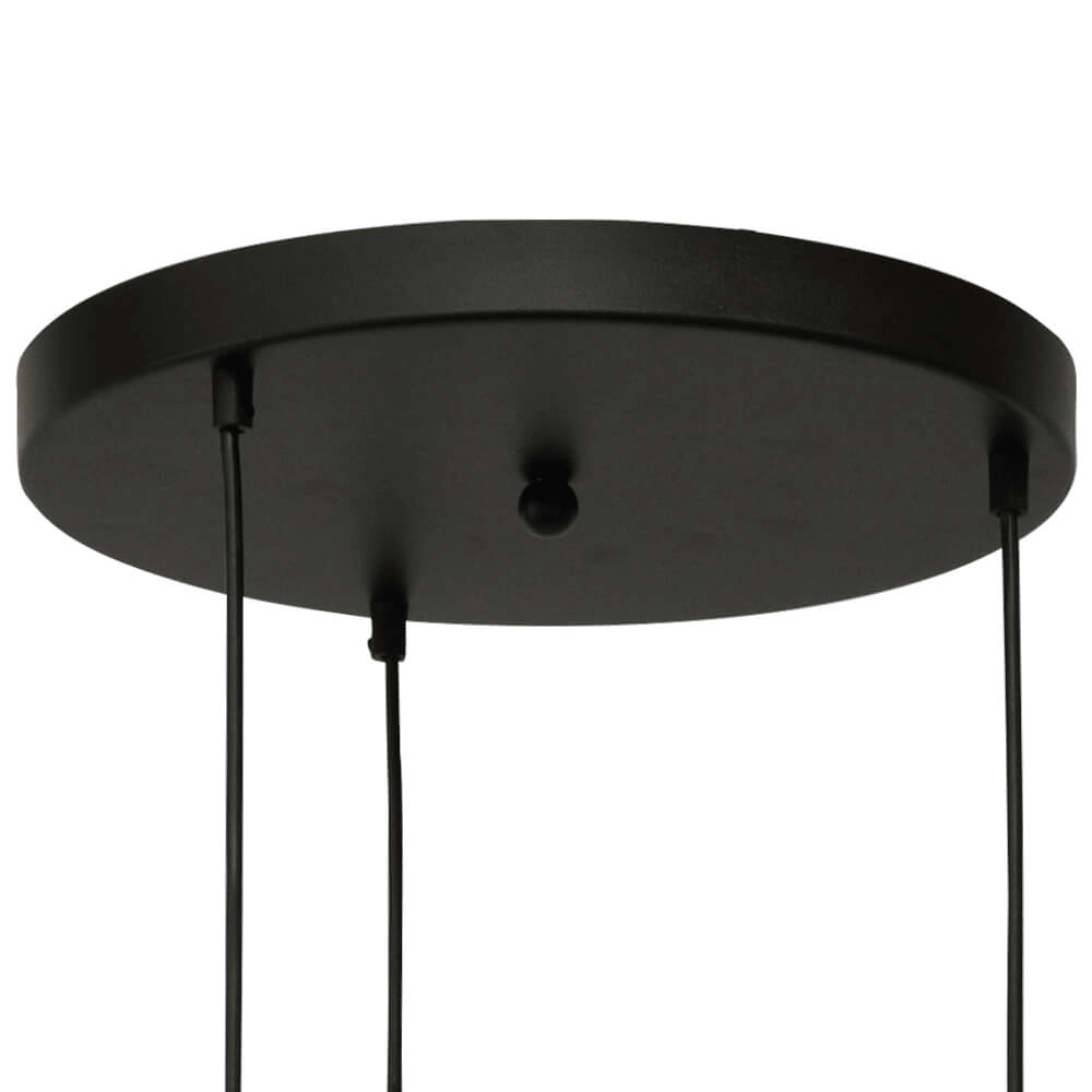 Vide hanglamp Bella 2 Messing goud met goud glas Masterlight 8718121340876