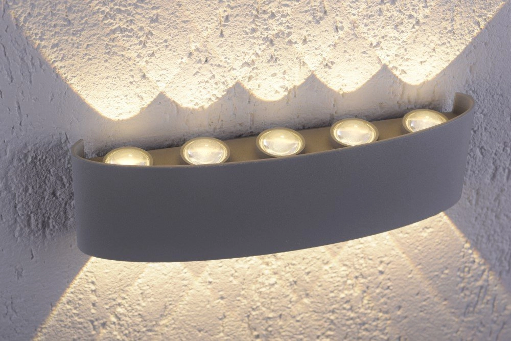 Design wandspot Carlo Up - Down 5-lichts grijs Paul Neuhaus 4012248335796