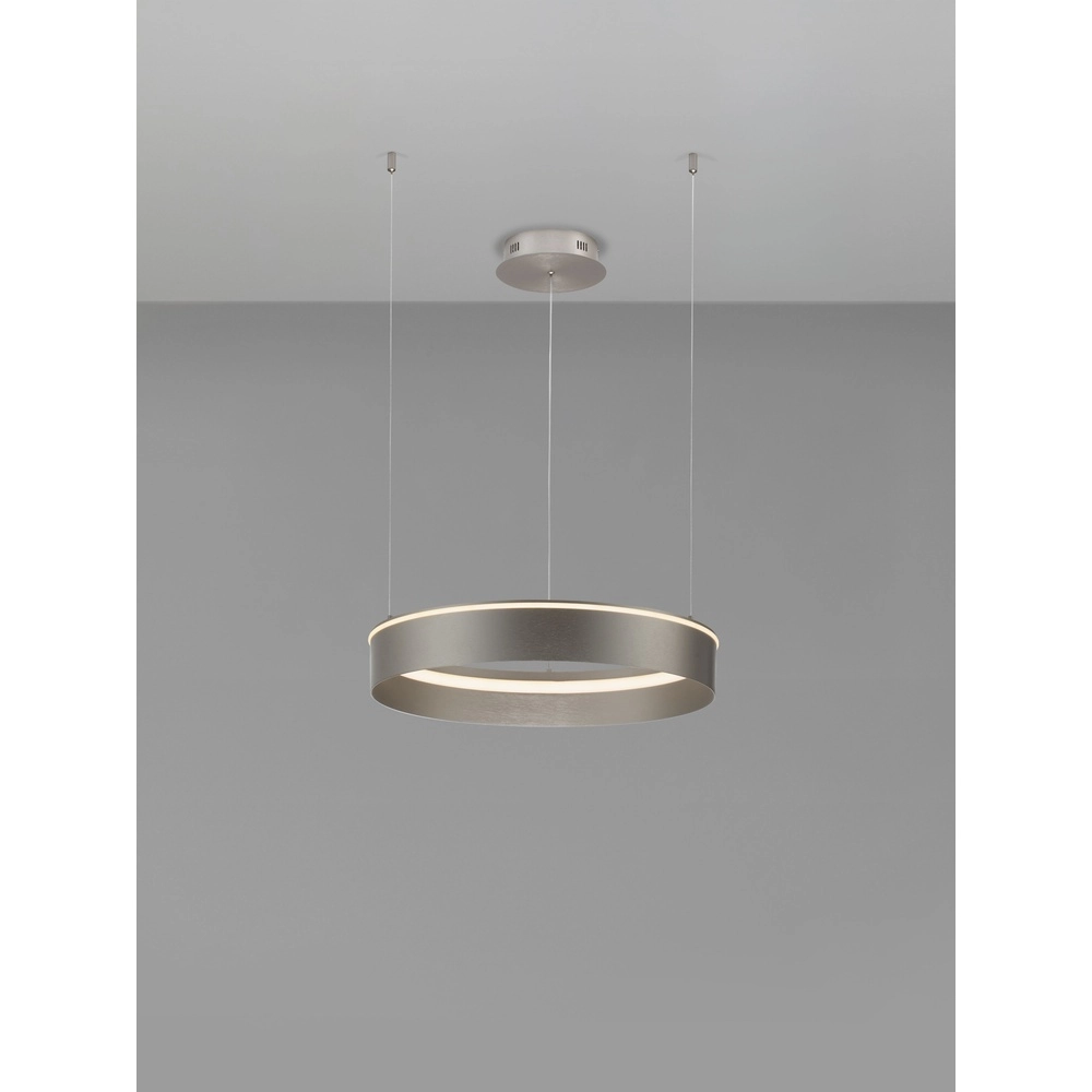 Moderne hanglamp Olivia nikkel Ø 60cm Lyora 5212017494214