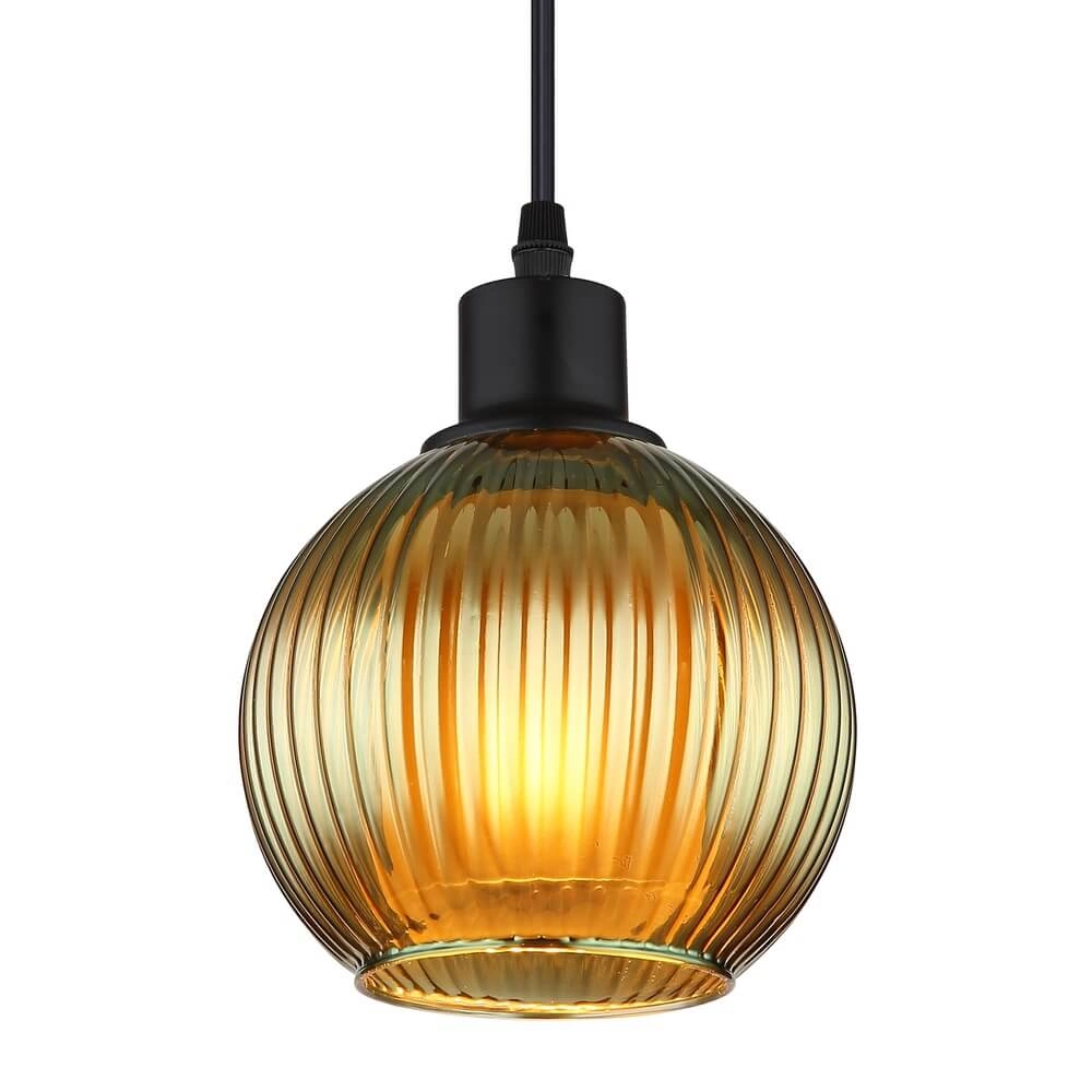 Hanglamp Zumba groen glas Ø 15cm Globo 9007371458813