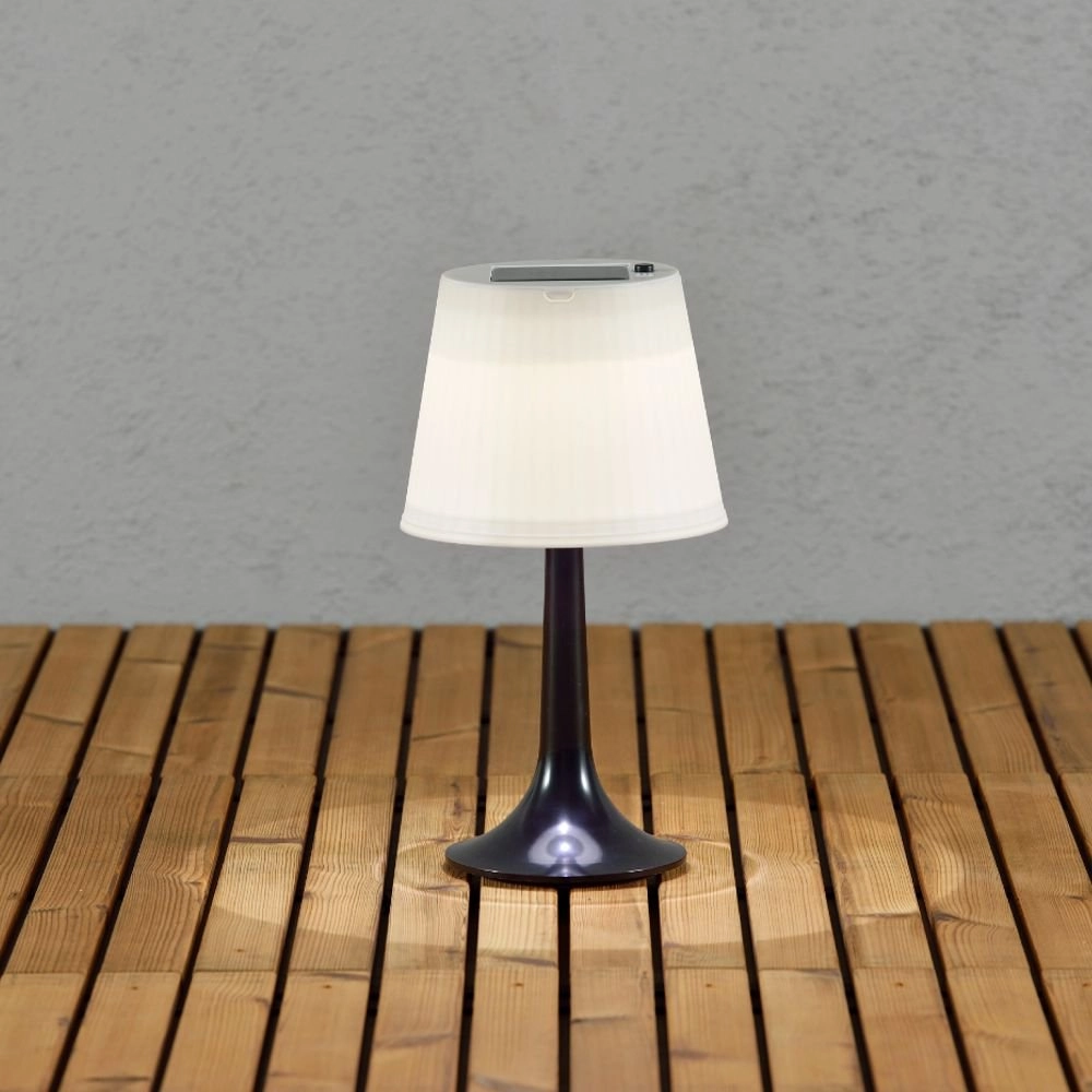 Tuintafellamp Assisi Solar met LED zwart KonstSmide 7318301097524