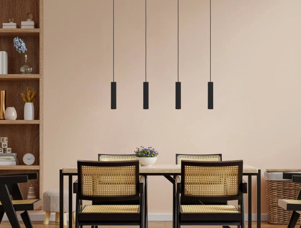 Slanke 4-lichts hanglamp Almudaina Led Eglo 9008606274109