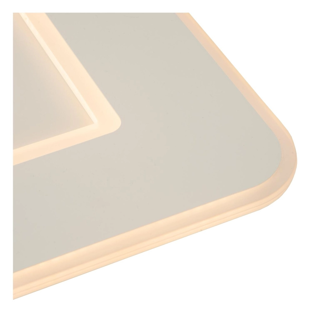 Vierkante plafonniere Axelle wit 2700K dimbaar Lucide 5411212441706