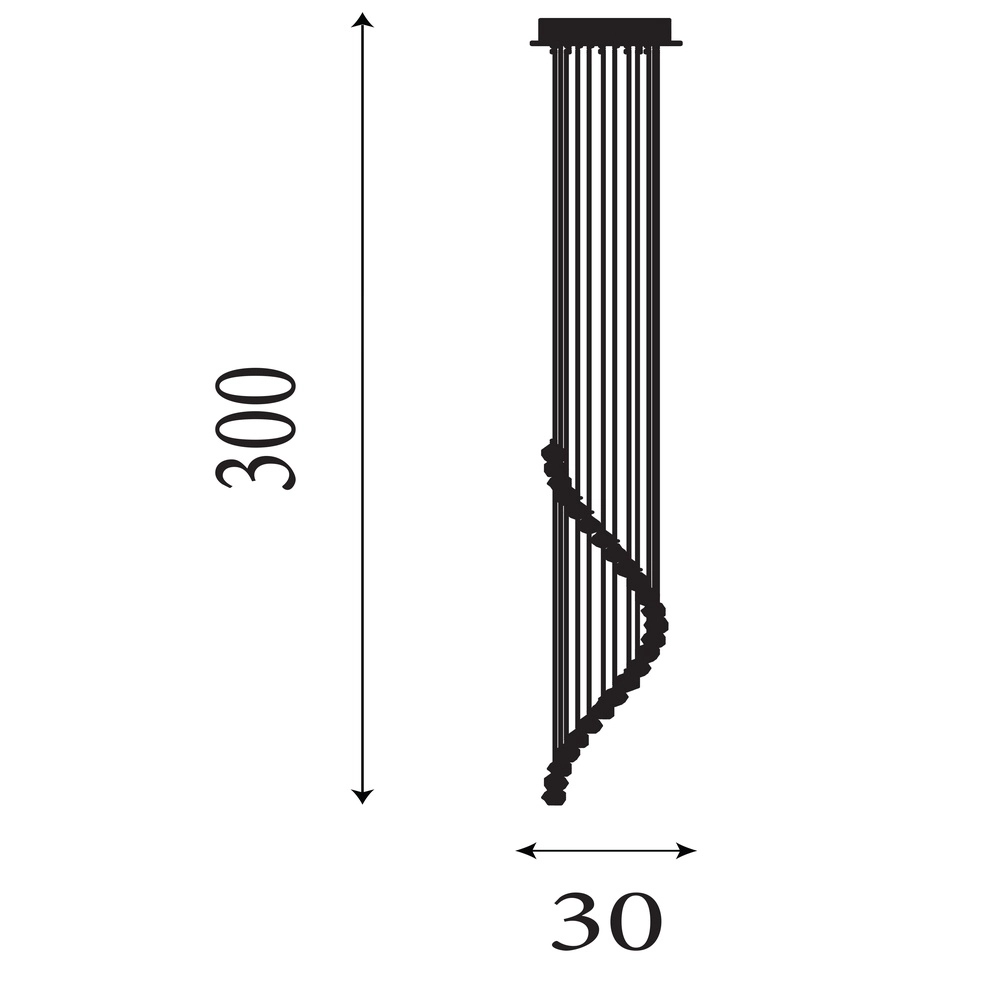 Hanglamp Hallway chroom Searchlight 5013874352231