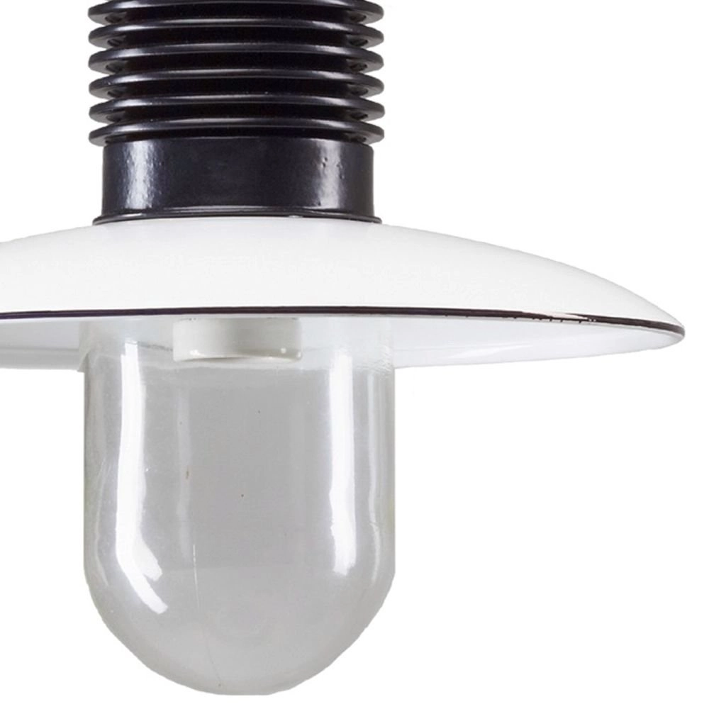 Veranda hanglamp Ampere zwart met retro wit KS Verlichting 8714732118705