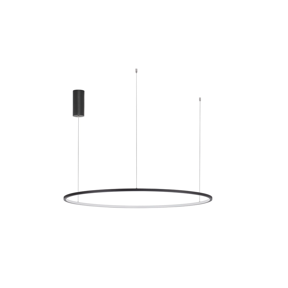 Round pendant lamp Tarquin black Ø 100cm Lyora 5212017438348
