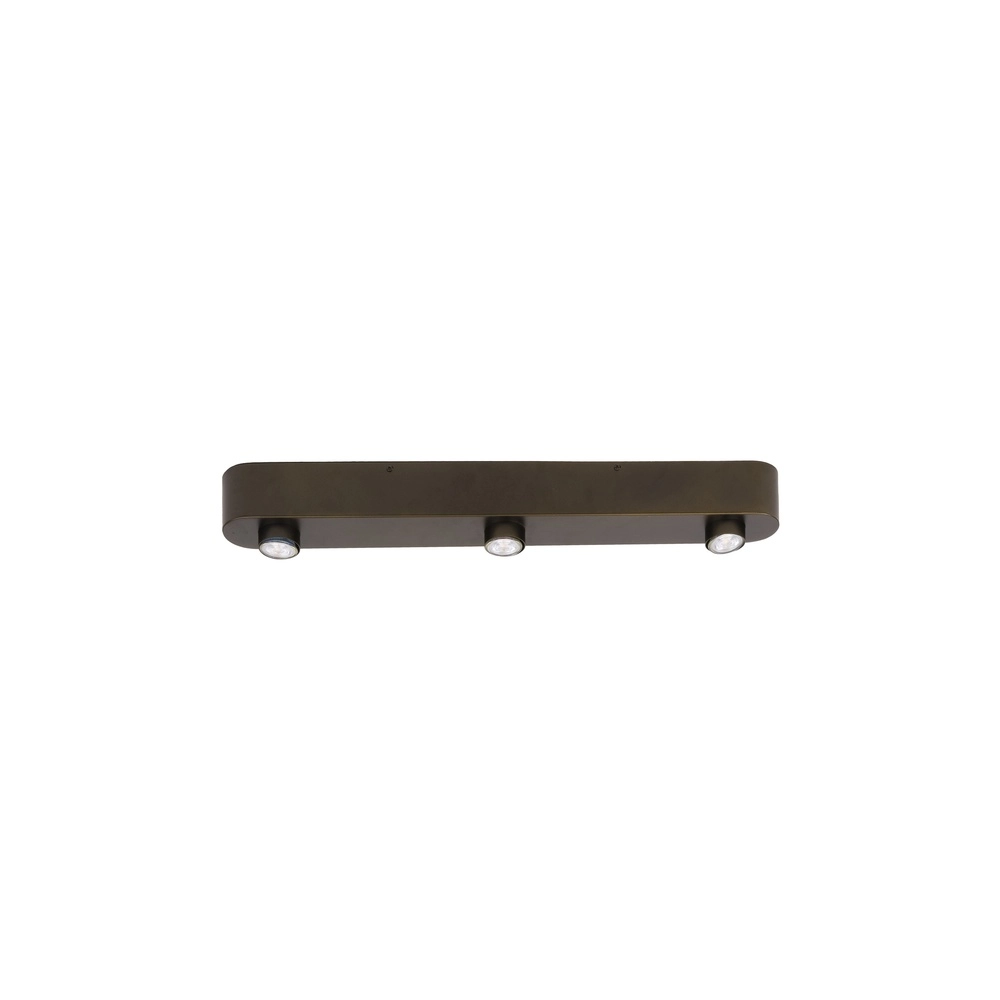 3-lichts opbouwspot Bar Sienna bruin Lyora 8716803510937