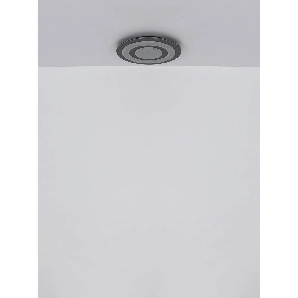 Design plafondlamp Jayden antraciet 2 ringen Globo 9007371453054