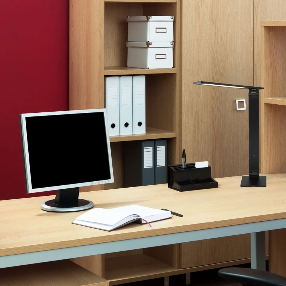 Strakke bureaulamp Serenade LED zwart Steinhauer 8712746132632