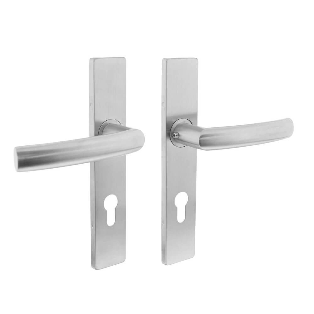 Deurklink Blok rechthoekig PC 72mm RVS Deurklink Blok rechthoekig PC 72mm RVS