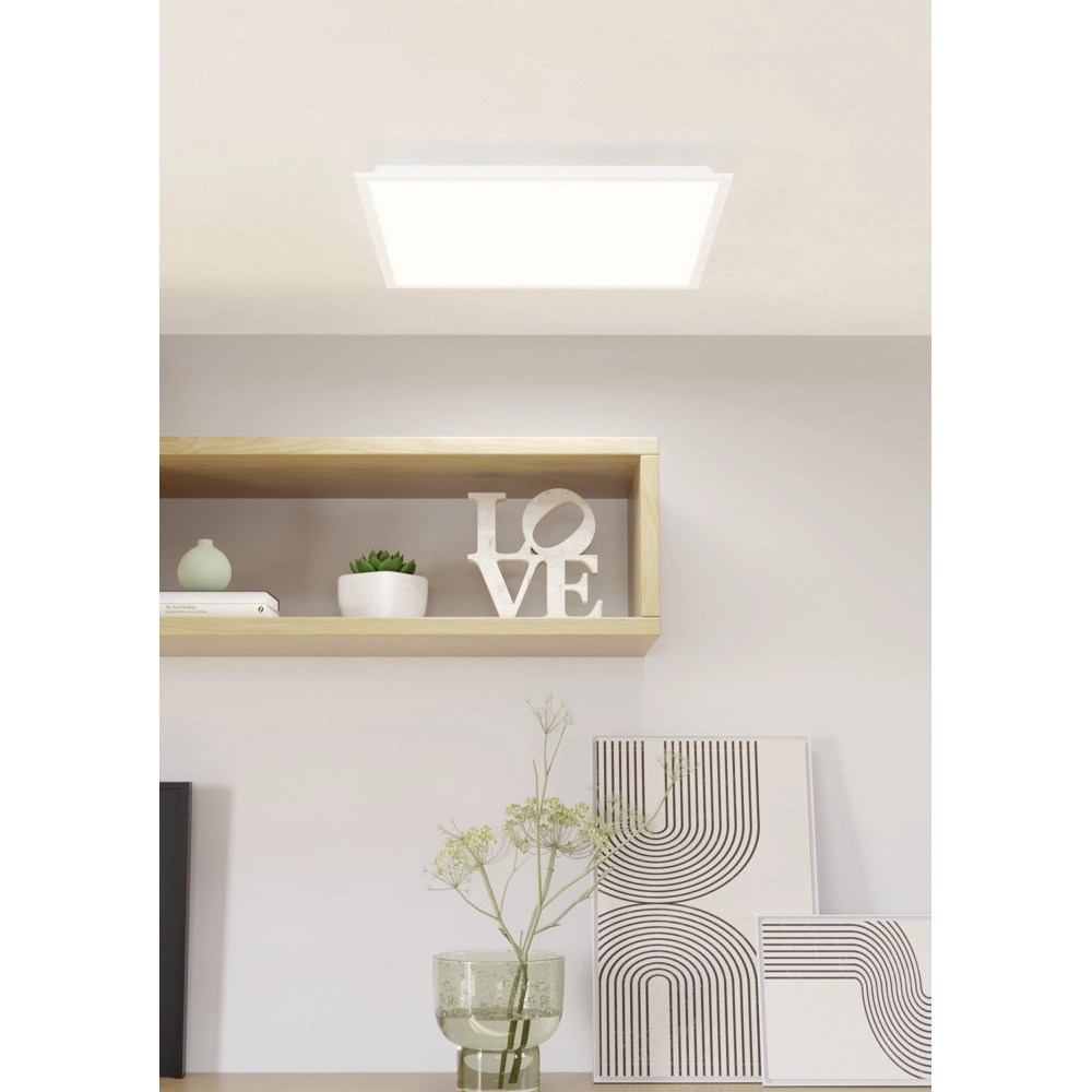 Plafondlamp Moradillo vierkant 59,5cm 3-staps CCT wit Eglo 9008606340064