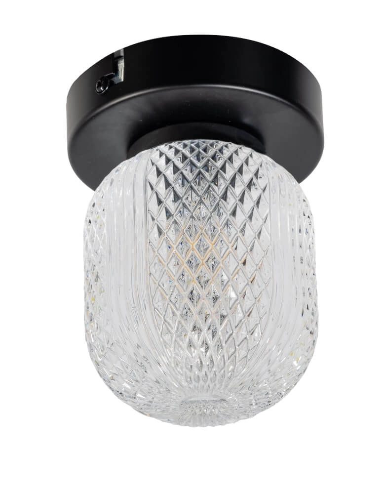 Unieke plafondlamp Kristel 1-lichts zwart Unieke plafondlamp Kristel 1-lichts zwart
