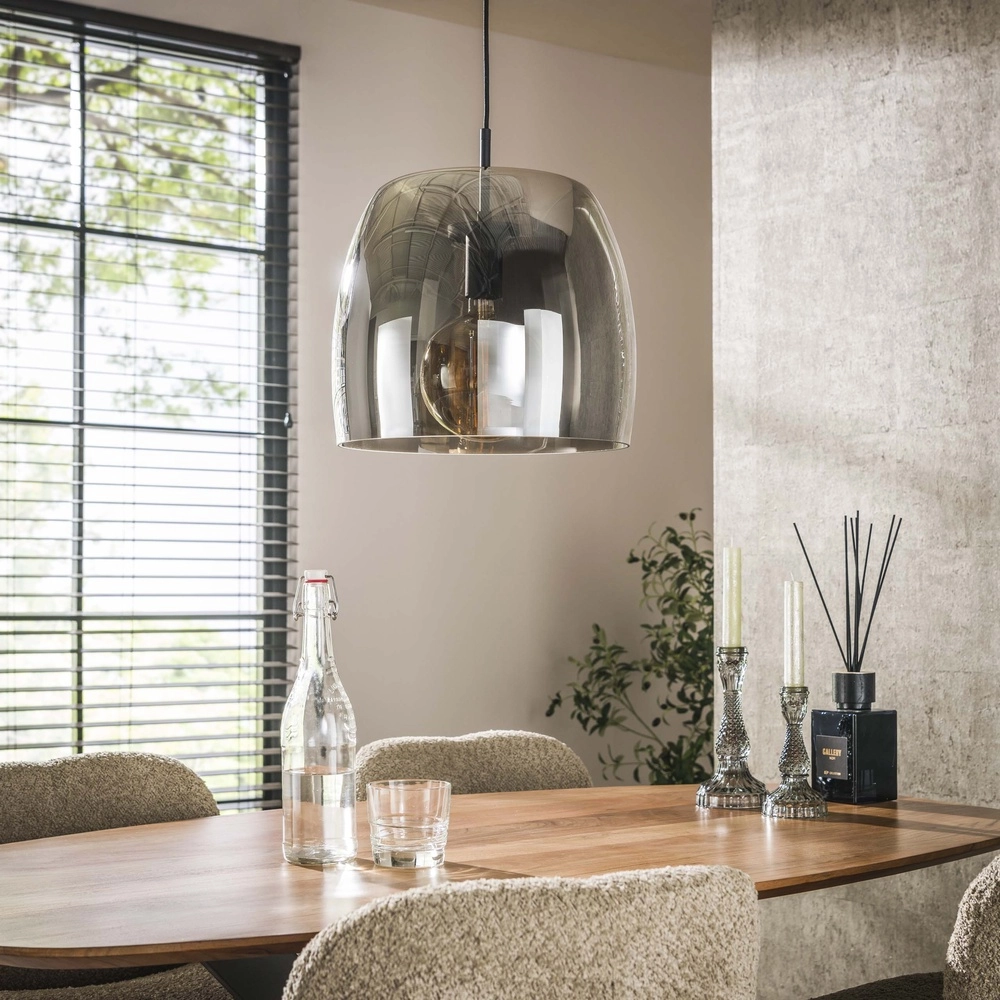 Glazen hanglamp Drift Ø 35cm - smoke glas Lyora 8716803512696