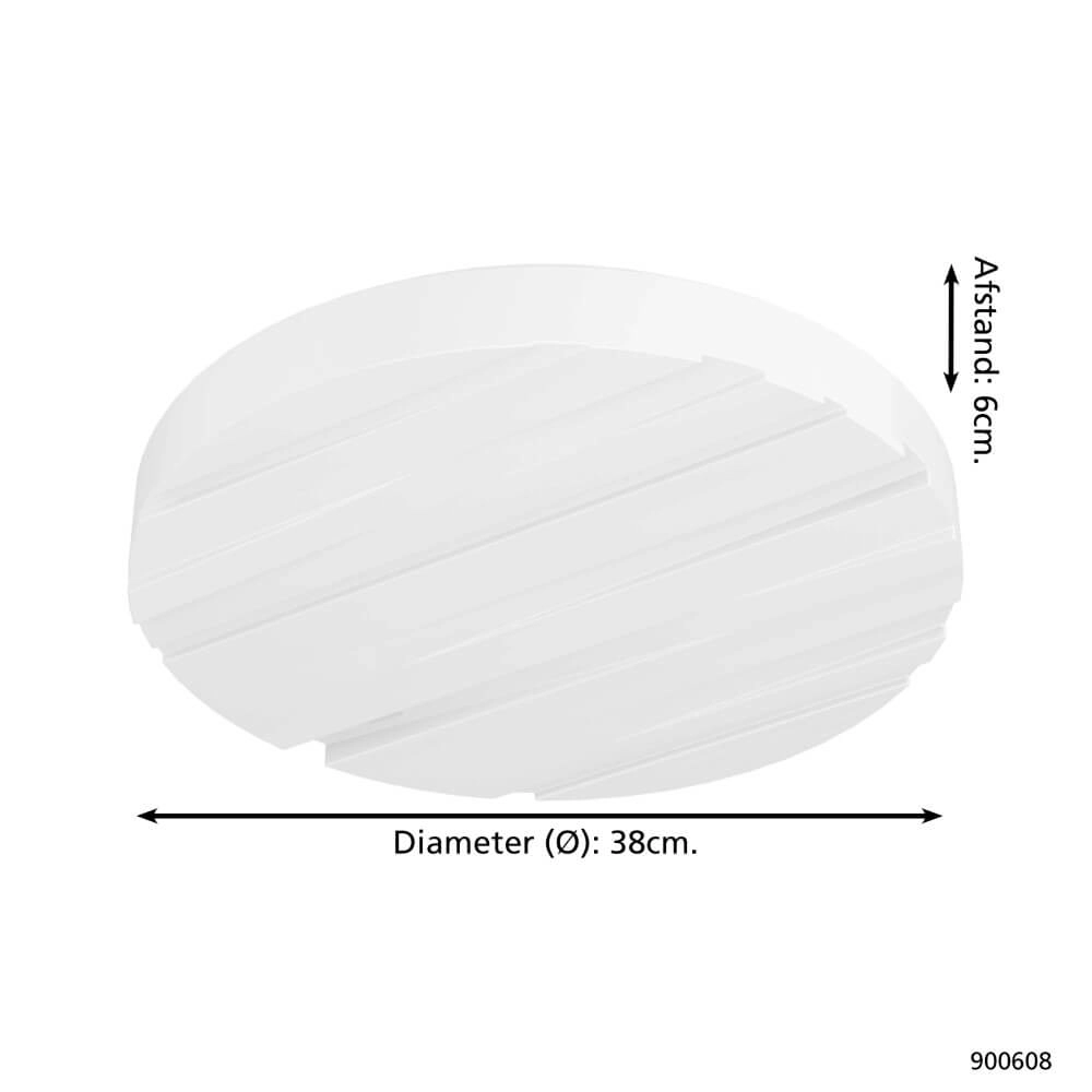 Moderne led plafonnière Ferentino Ø 38cm Eglo 9008606245062