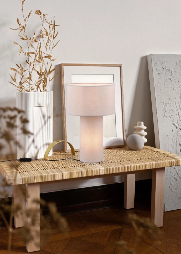 Design tafellamp Bale grijs Trio 4017807568776