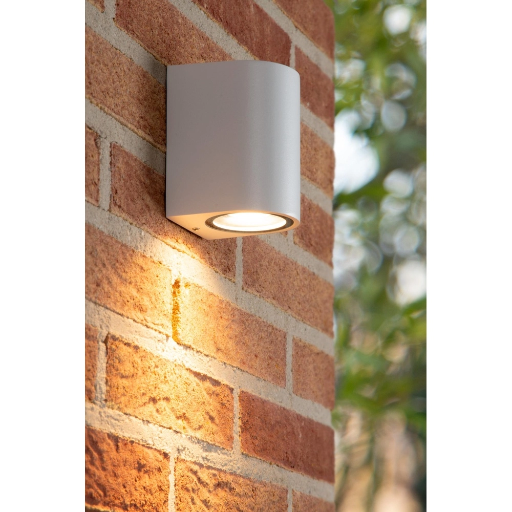 Wandspot Zaro IP44 enkel wit Lucide 5411212690098
