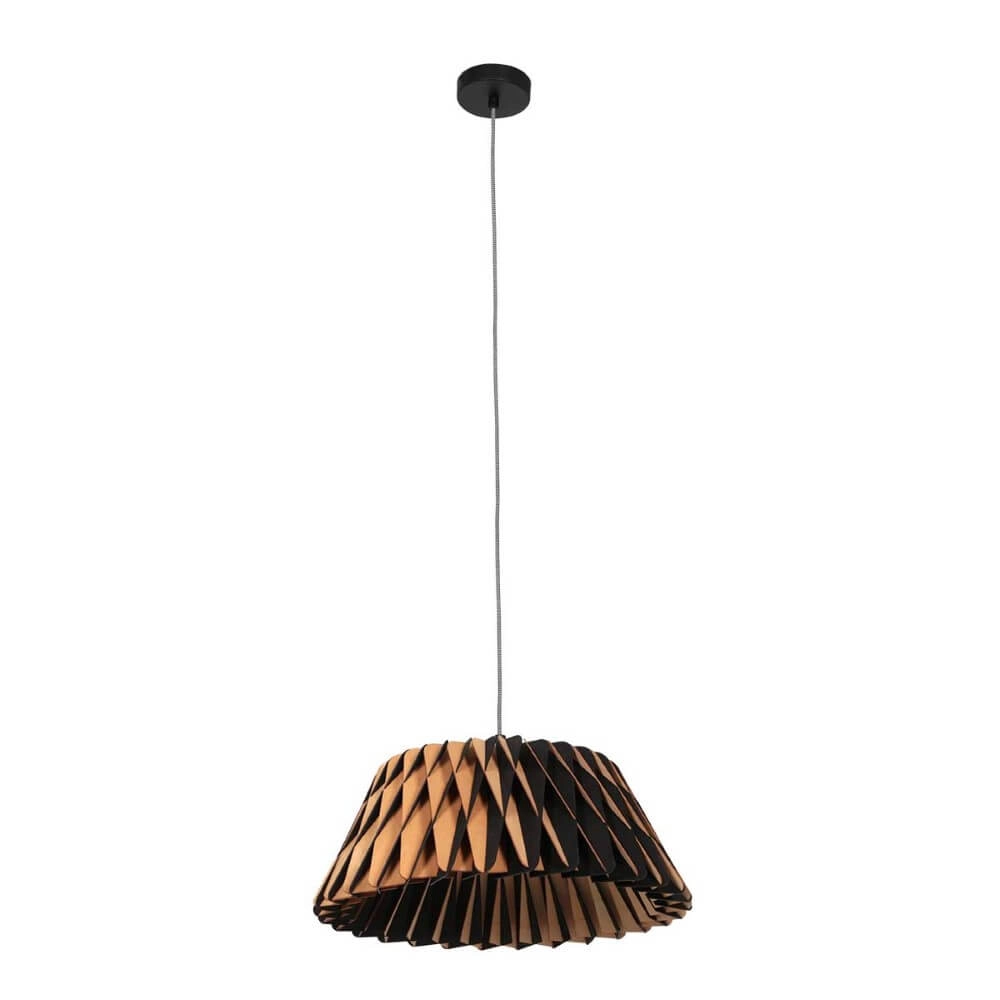 Zwart houten hanglamp Maze Ø 46cm Steinhauer 8712746166293
