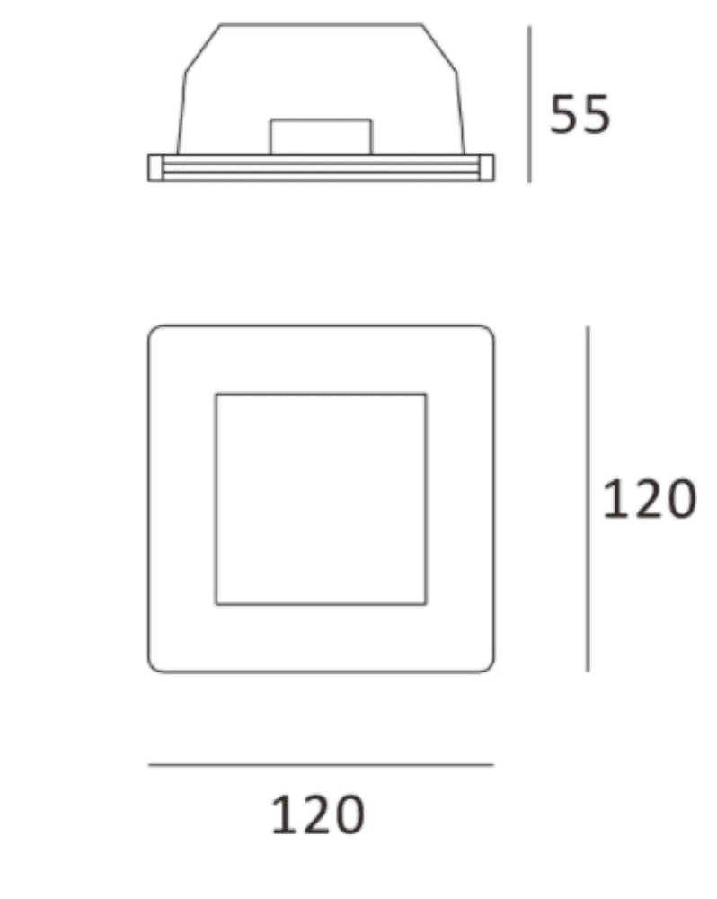 Gips inbouwspot Cygan Artdelight 8719831730483