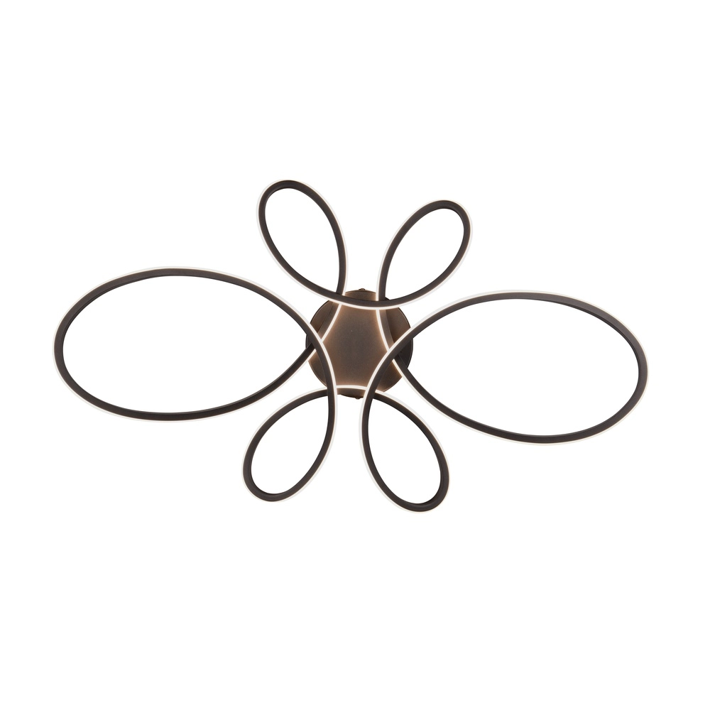 Design plafondlamp Fly zwart Trio 4017807600865