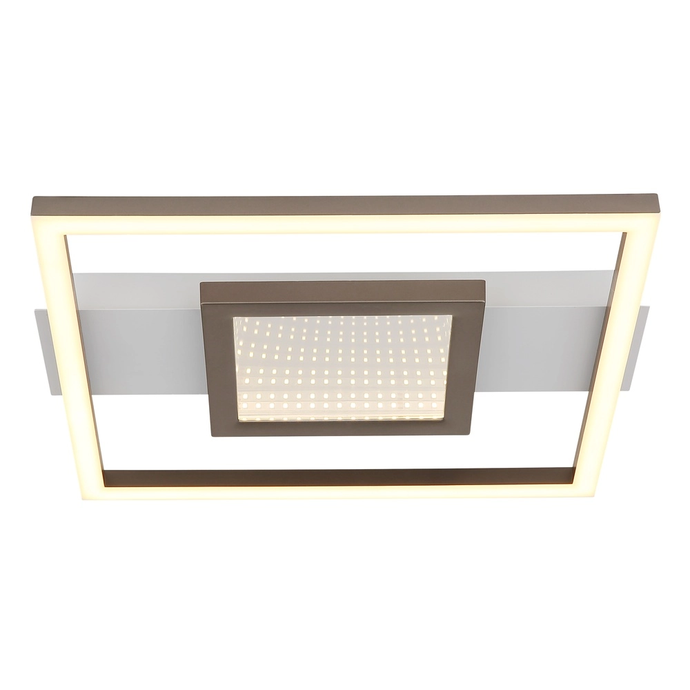 Strakke plafondlamp Pikara wit Globo 9007371592005