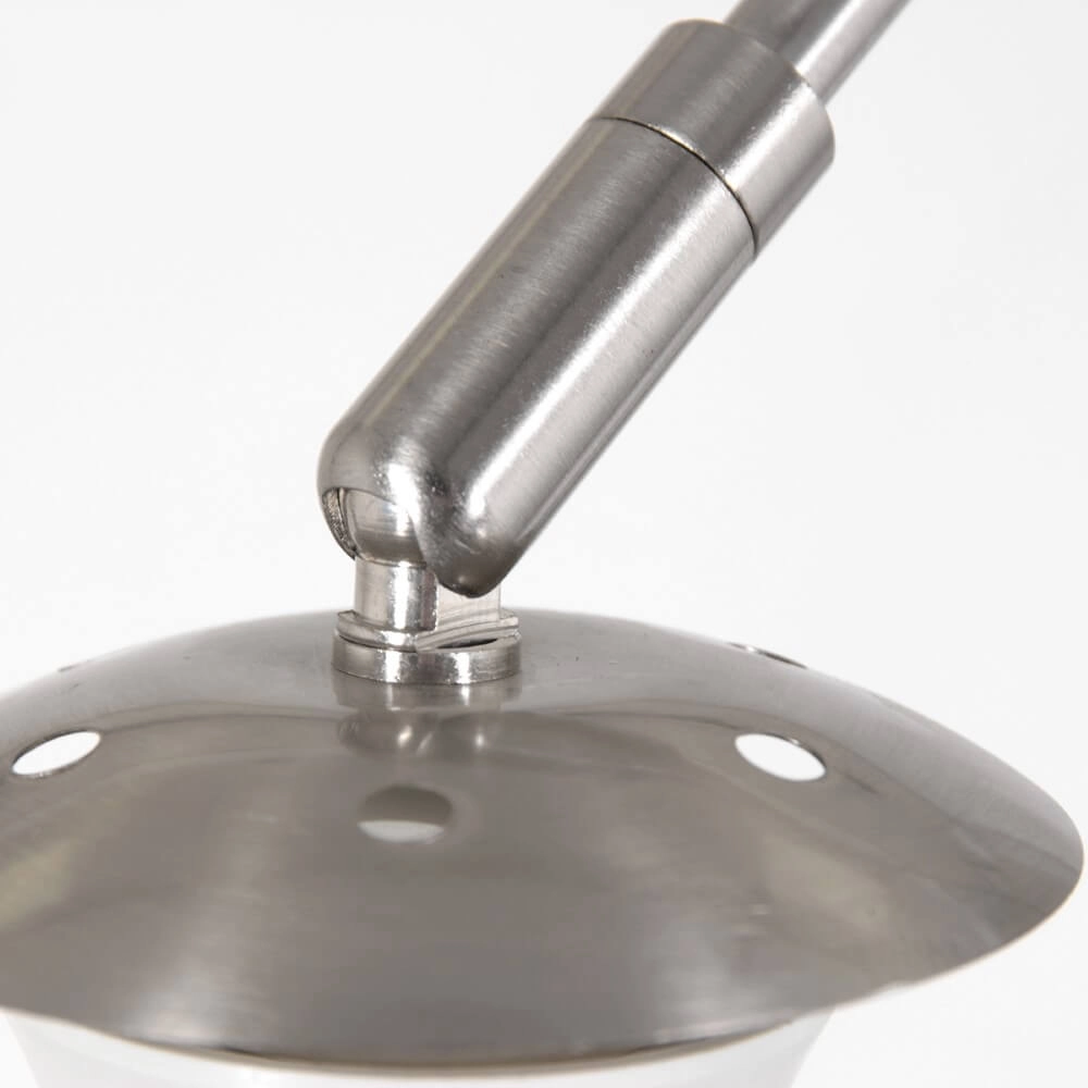 Wand Booglamp Sparkled RVS met kap taupe Steinhauer 8712746146134