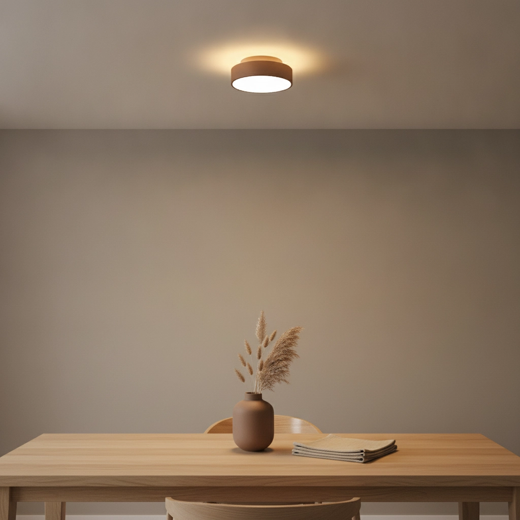 Plafondlamp Chicago Ø 15cm brons geborsteld