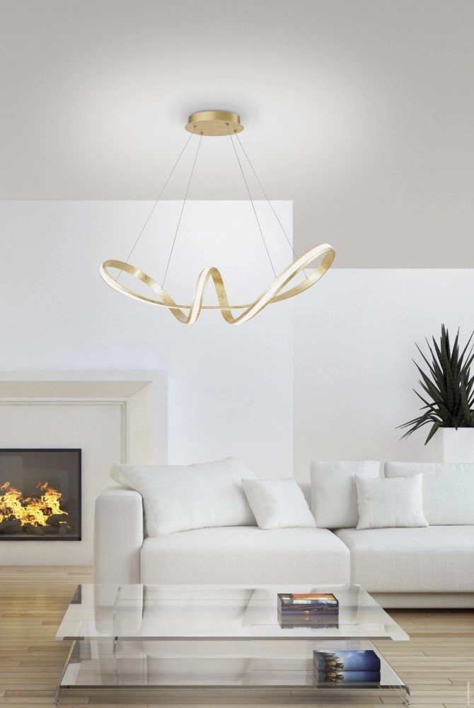 Gouden hanglamp Melinda Ø 60cm Paul Neuhaus 4012248327586