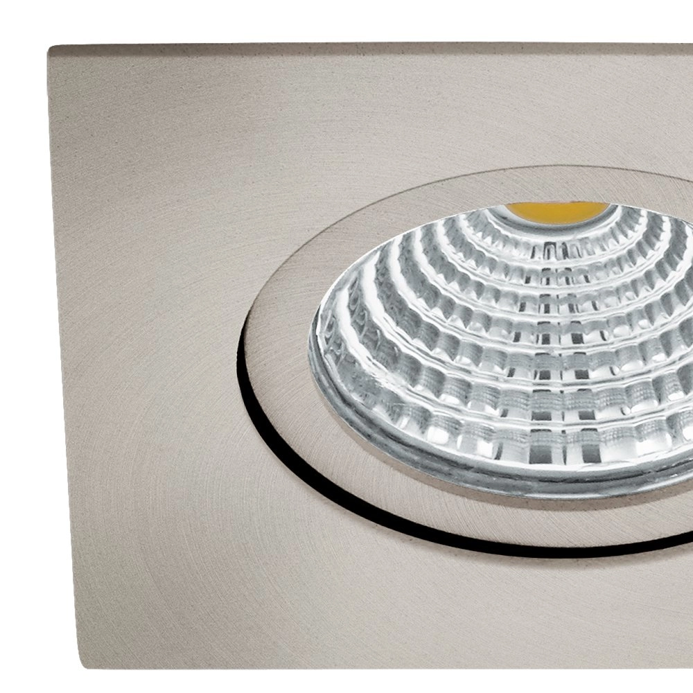 Richtbare led spot Saliceto vierkant - 6w - 4000K nikkel mat Eglo 9002759983086
