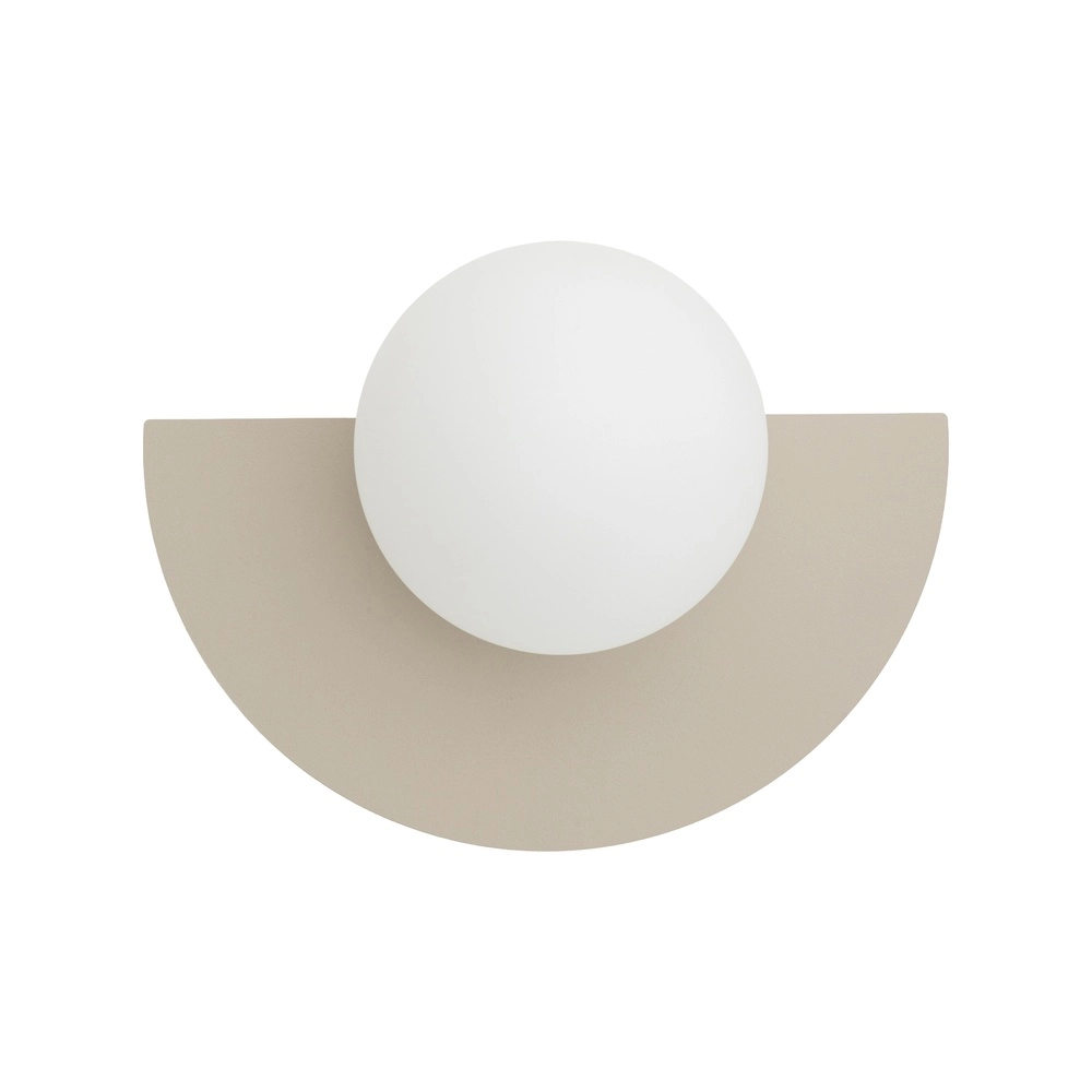 Wandlamp half Saturn zand bruin
