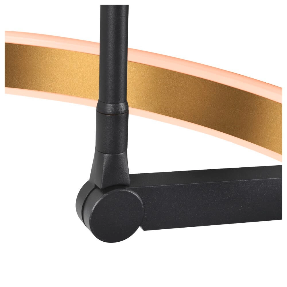 Led booglamp One Zwart met goud - 232cm SLV 4024163265560
