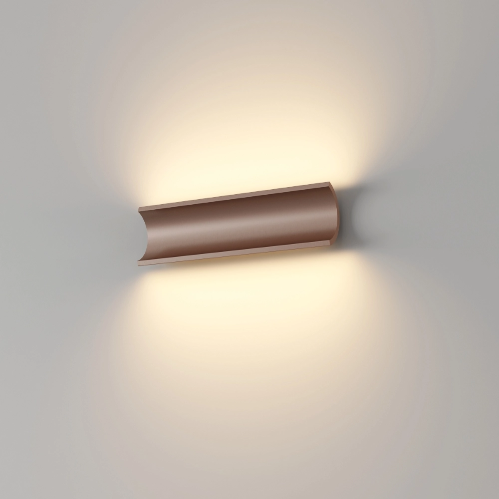 Indirecte wandlamp Malibu Up-down - brons geborsteld