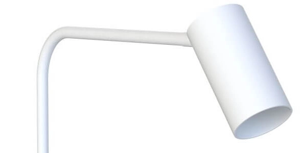 Wit bureaulampje Mono Lyora 5903139770392