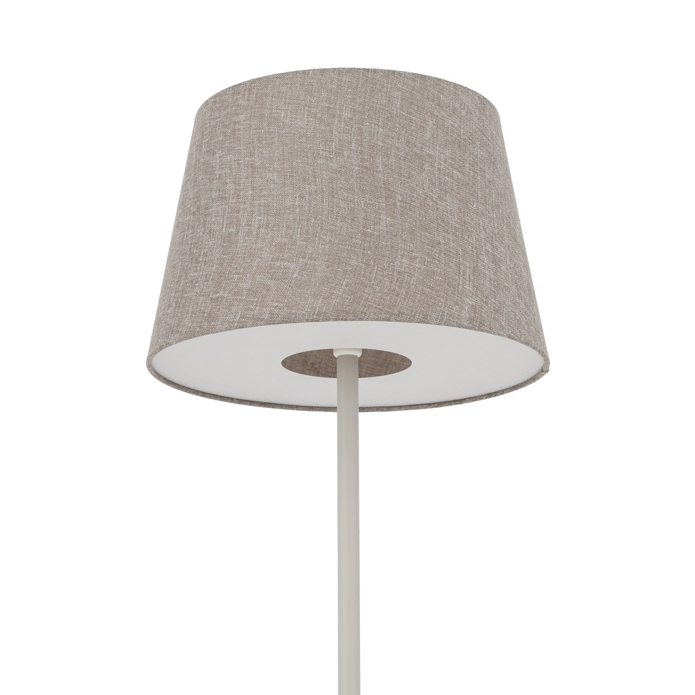 Vloerlamp Tutoia zand bruin Ø 46cm Lyora 5903139116831