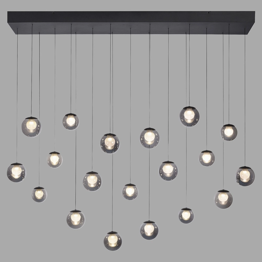 19-lichts hanglamp Pure Popup mystic grey